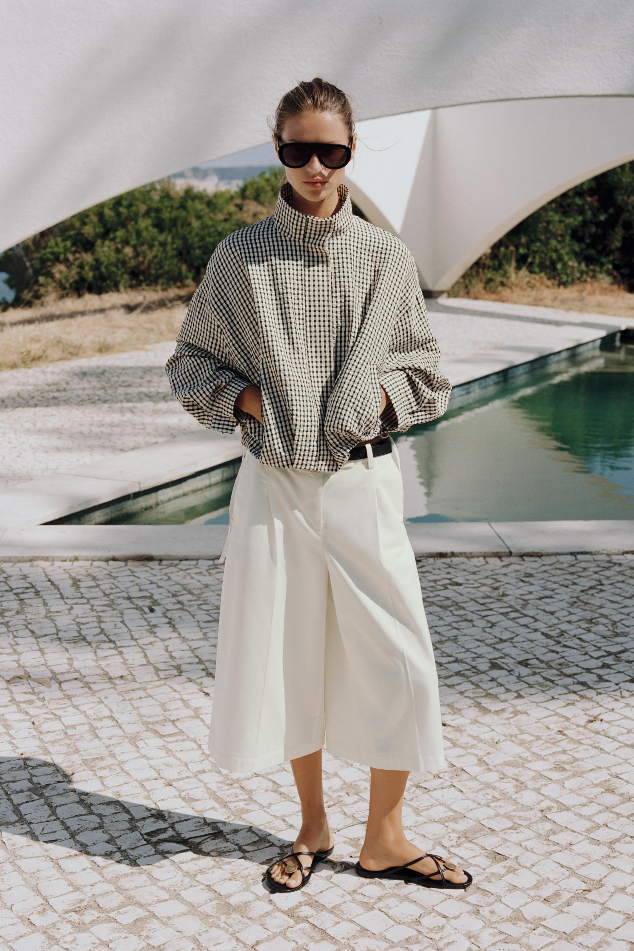 CHECK BOMBER JACKET | Zara UK