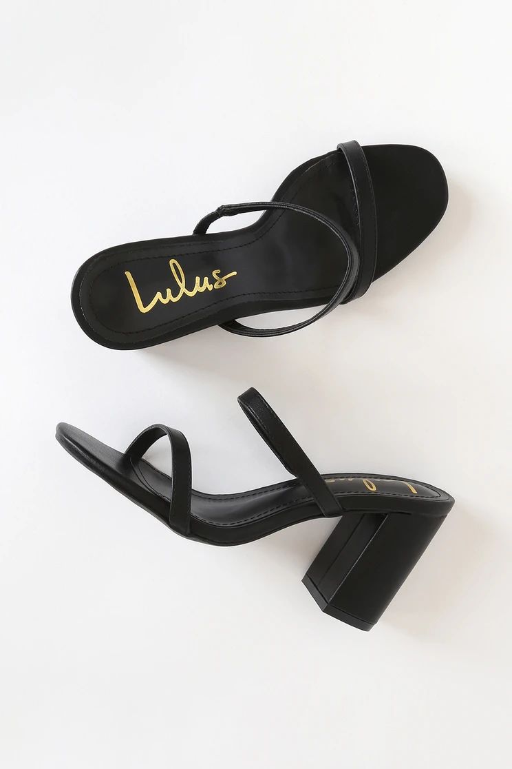 Ariellie Black High Heel Sandals | Lulus (US)