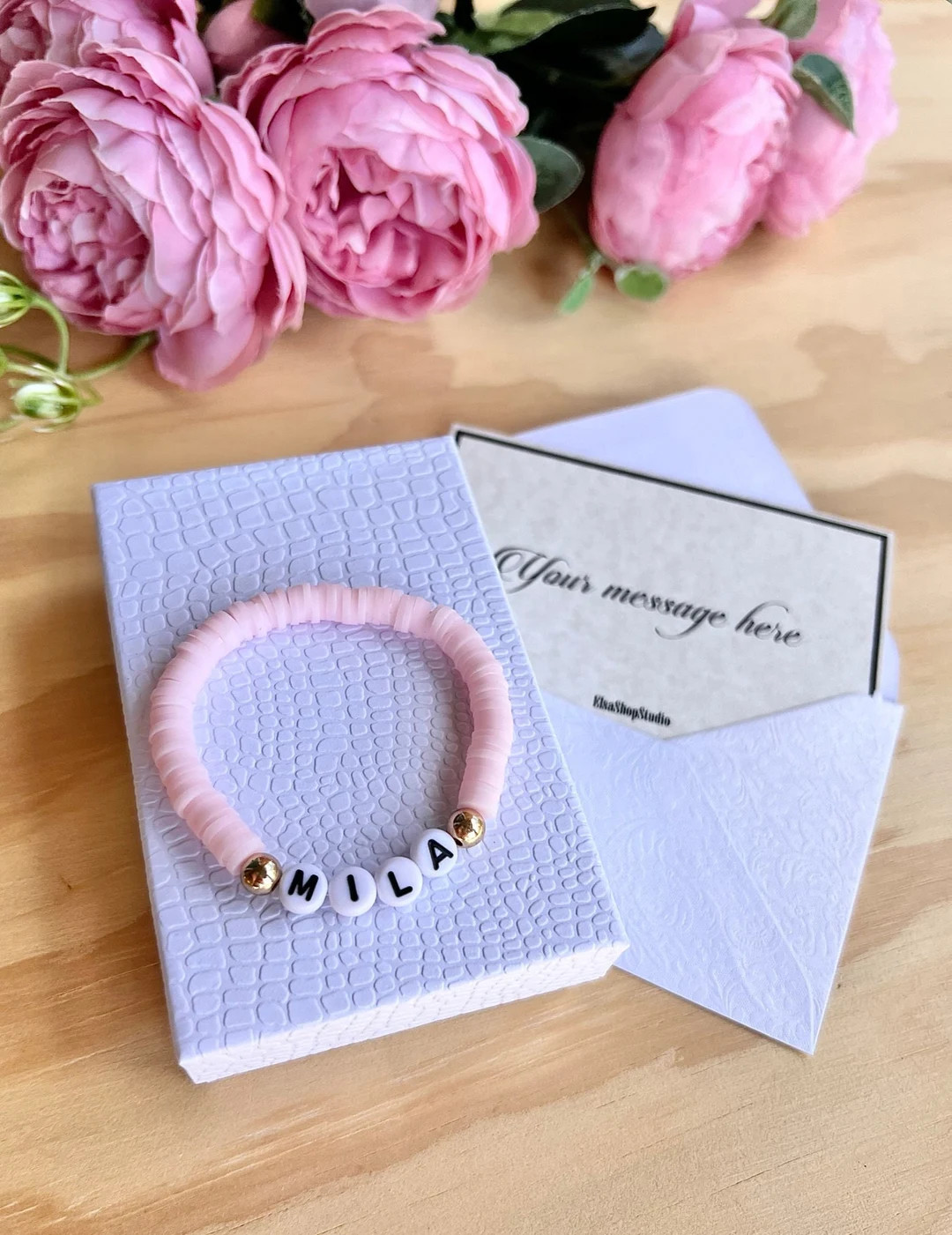 Girl Bracelet With 14K Gold Plated Beads  Toddler Jewelry  - Etsy | Etsy (US)