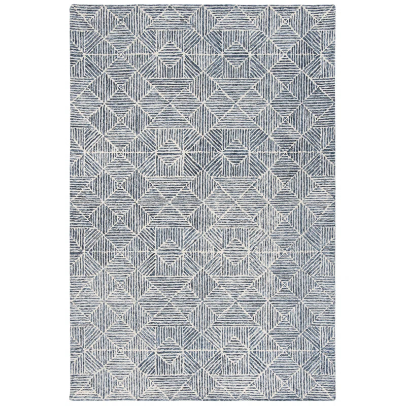 Linsly Handmade Blue/Ivory Rug | Wayfair North America