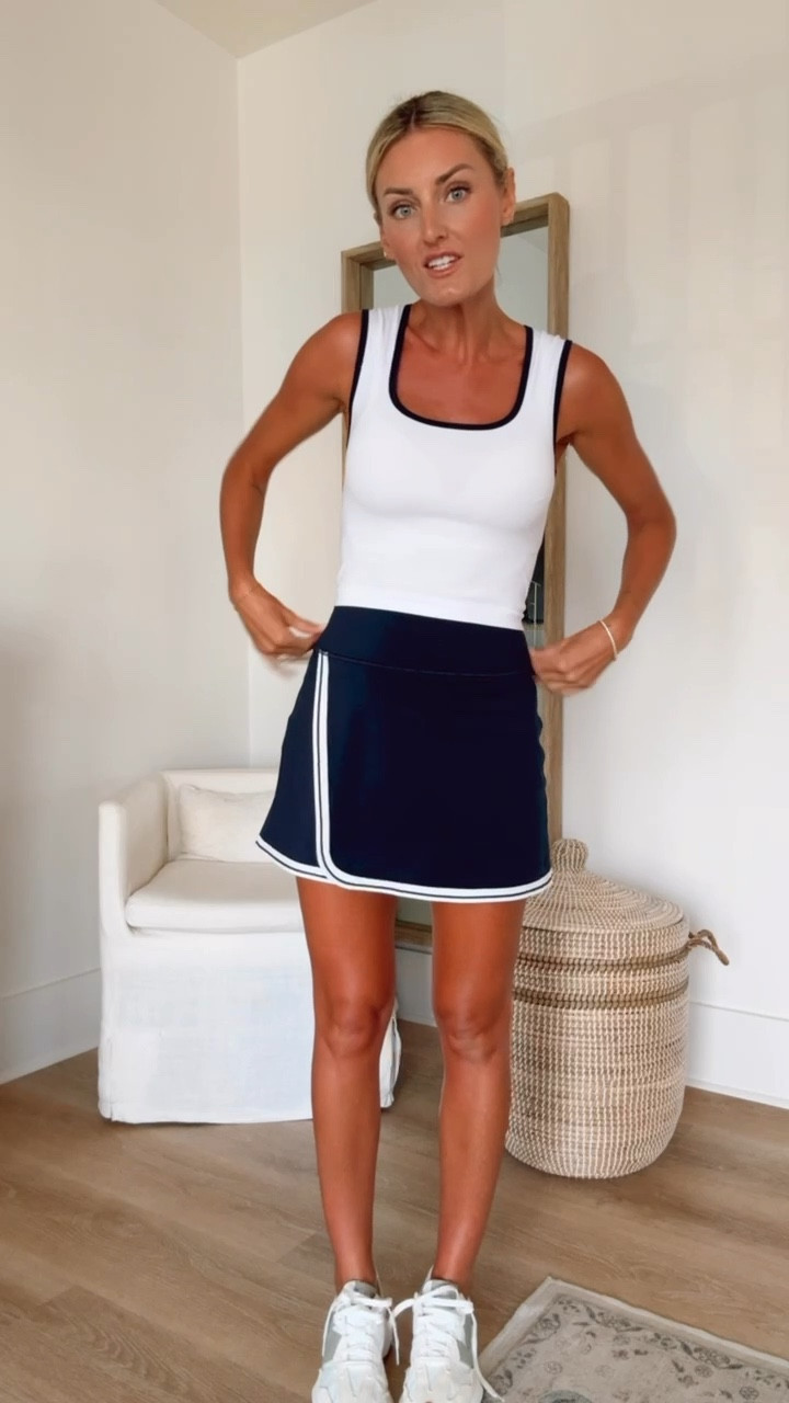 This would be such a cute look for a pickleball or tennis match! Wearing XS in the skirt and small in the top. #athletapartner #powerofshe @athleta

Loverly Grey, Athleta, tennis skirt, active skirt, athletic skirt, tennis outfit, pickleball outfit, summer outfit ideas, athleisure, activewear 

#LTKActive #LTKStyleTip #LTKSeasonal