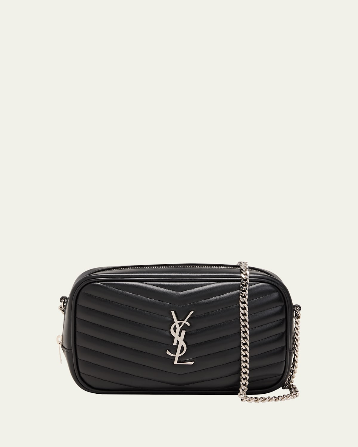 Lou Mini YSL Camera Bag in Smooth Quilted Leather | Bergdorf Goodman