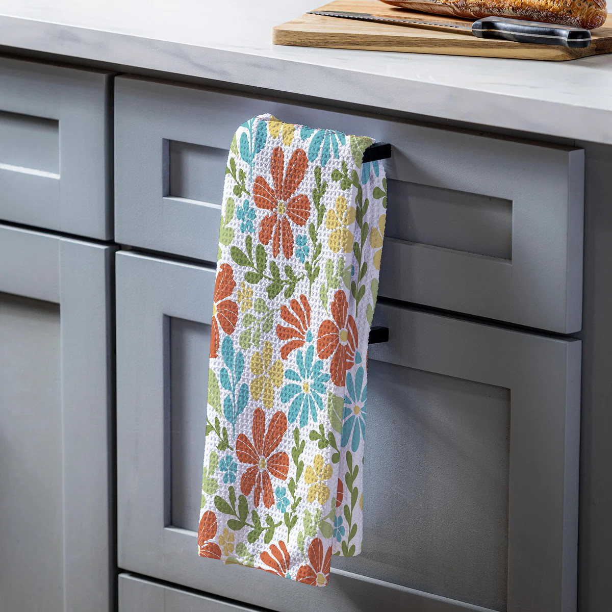 Floral Mod Quick Dry Kitchen Towel, 18" x 30" | Plow & Hearth