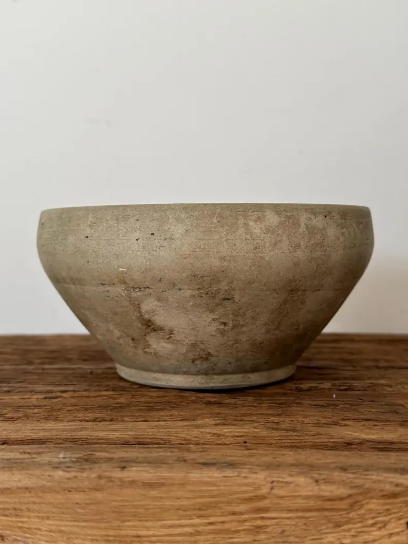 Antique French Stoneware Bowl \u2013 Beige Stoneware, Marked No. 2 \u2013 Rustic Farmhouse Potter... | Etsy (Global)