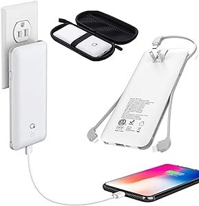 Amazon.com: 10000mAh Q Portable Charger, Ultra Slim USB C Power Bank, 4 Output Dual Input Externa... | Amazon (US)