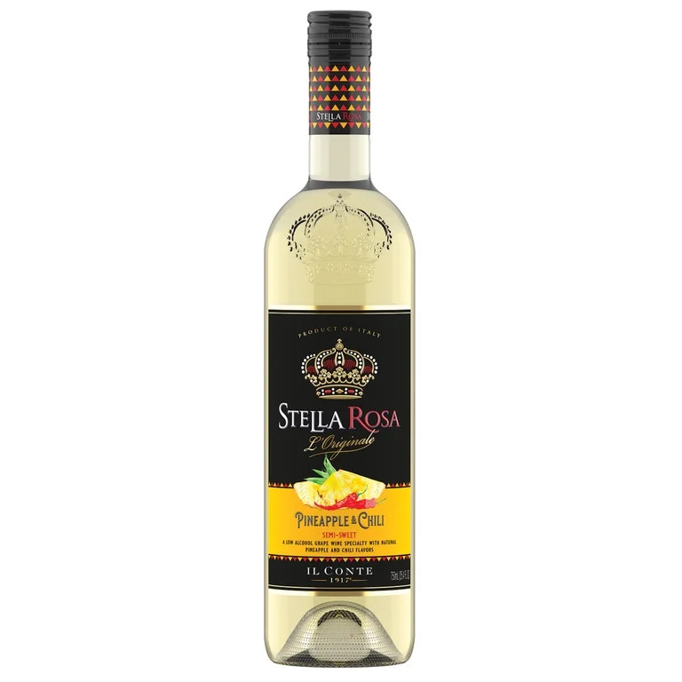 Stella Rosa Pineapple Chili Semi-Sweet Moscato White Wine, 750ml Glass Bottle, Piedmont Italy | Walmart (US)
