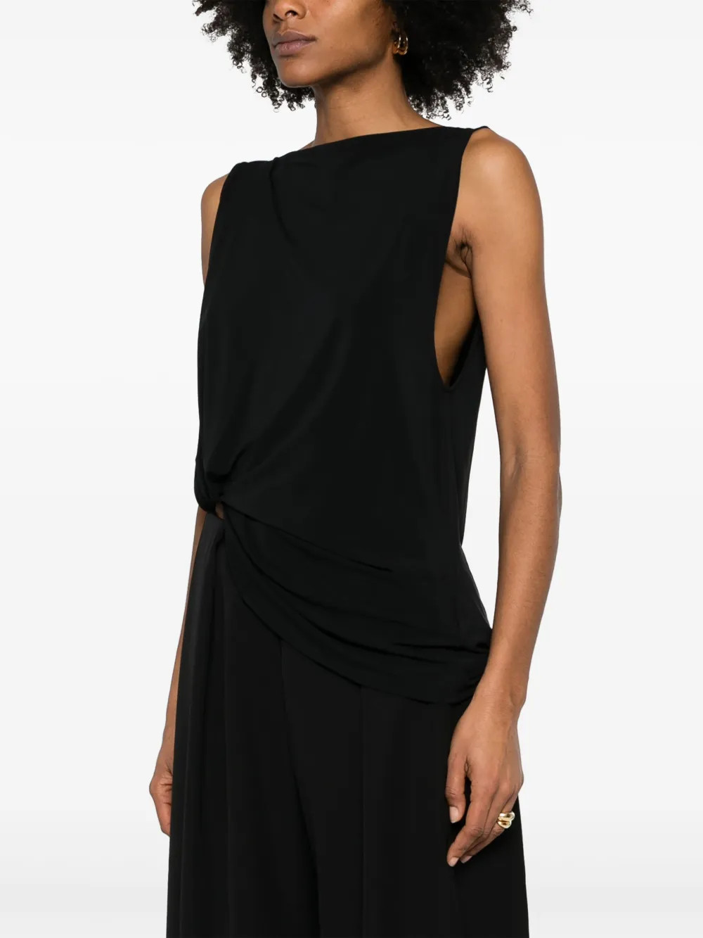 Jacquemus Le Haute Peplo Top | Black | FARFETCH | Farfetch Global
