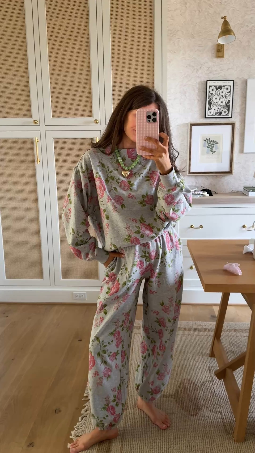 Cutest sweatset from Target - the inside is really soft and fuzzy making it one of the most comfortable sets I own! 🩷

I sized up two sizes for pregnancy (medium). 

#targetfinds 

#LTKValentine #LTKdayinmylife #LTKSeasonal