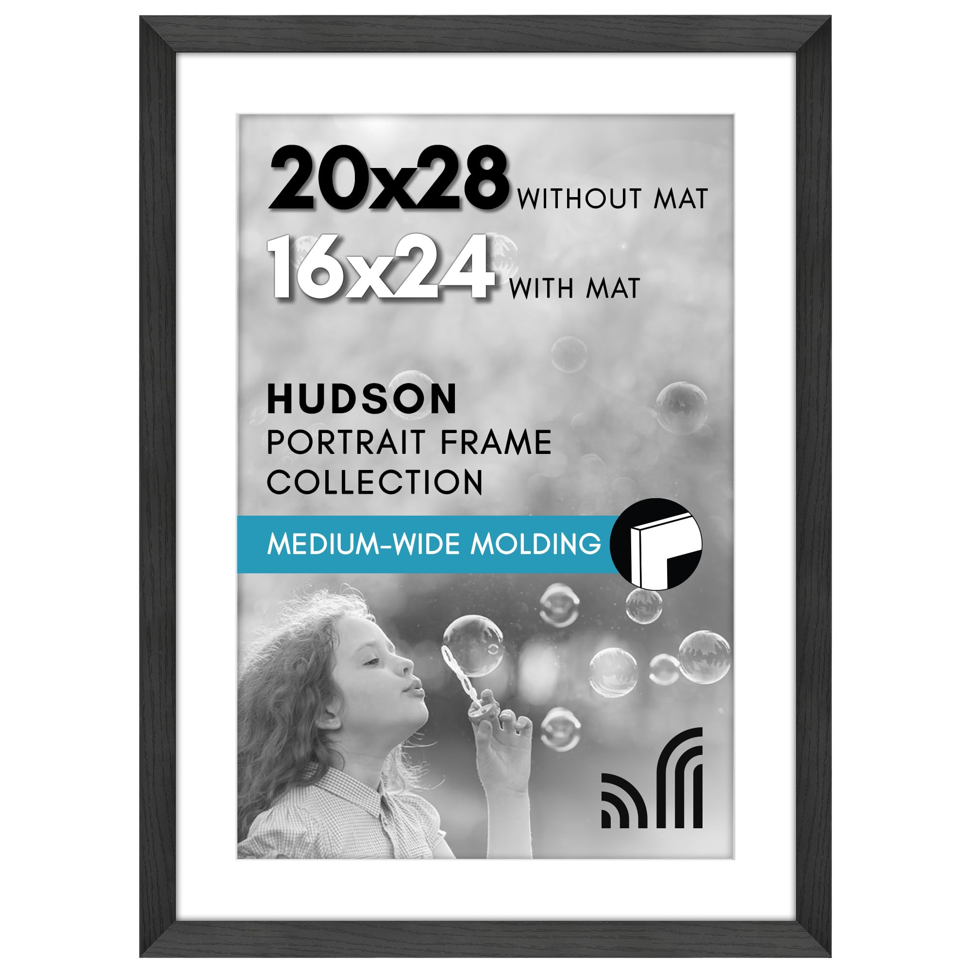 Americanflat 20x28 Picture Frame with Polished Plexiglass - Use as 16x24 Frame with Mat or Displa... | Amazon (US)