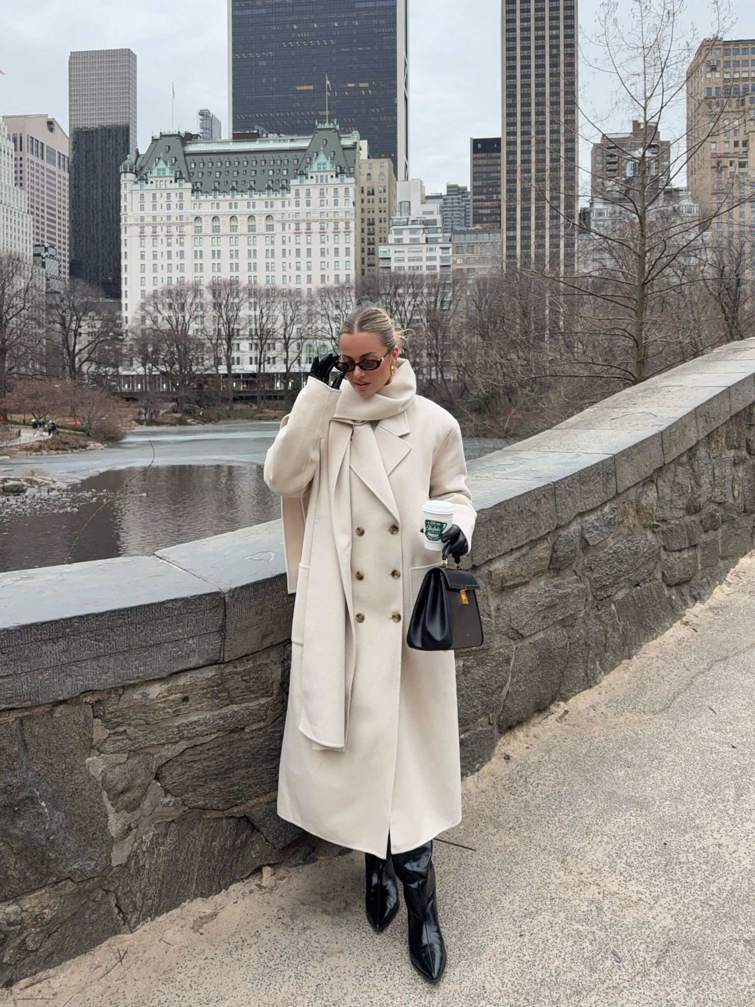 In love with this coat. Sized up for a super oversized look. Scarf is detachable!  

#LTKMostLoved #LTKStyleTip