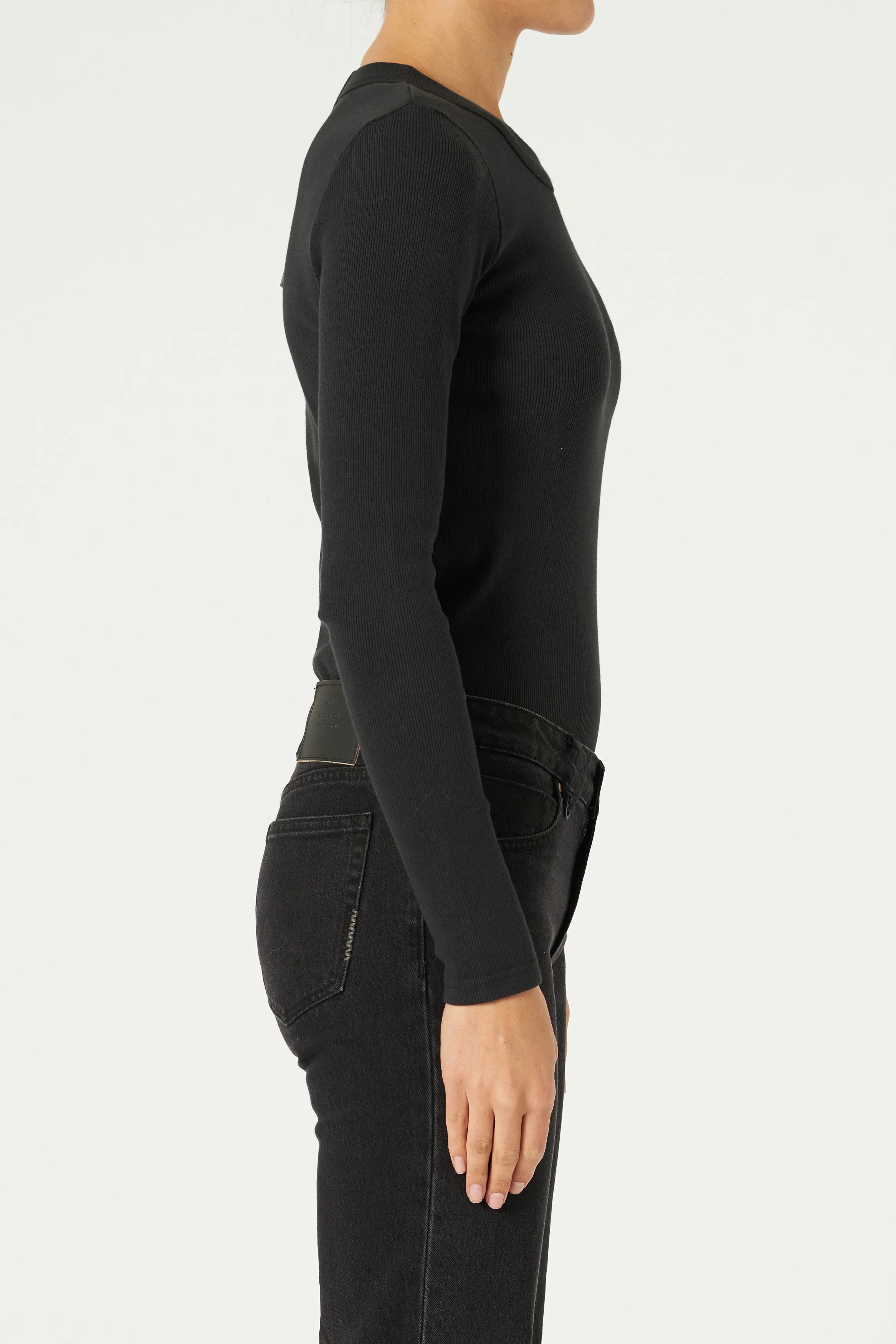Jonesy Long Sleeve - Black | Neuw Denim