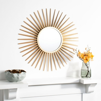 Safavieh Zyla Sunburst Mirror, Gold | Ashley Homestore