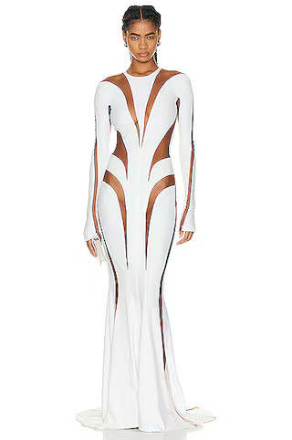 Spiral Illusion Long Dress | FWRD 