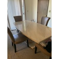 Vintage Hollywood Regency Style Travertine Stone Dining Table | Etsy (US)