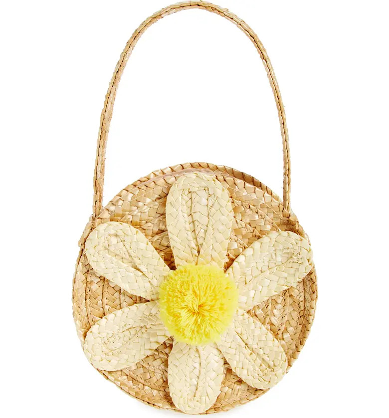 Pompom Daisy Rattan Handbag | Nordstrom