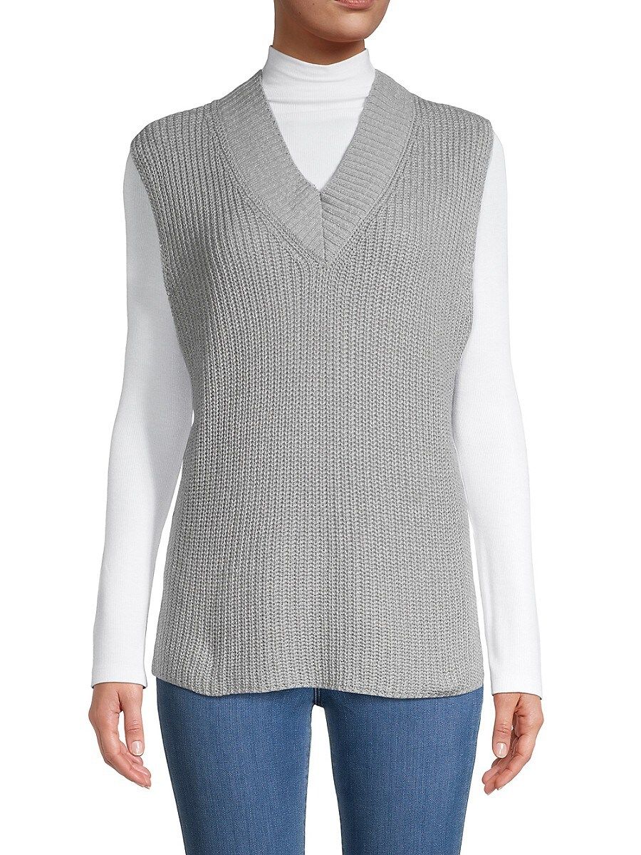RD style Women's Racer-Back Sweater Vest - Granite - Size S | Saks Fifth Avenue OFF 5TH