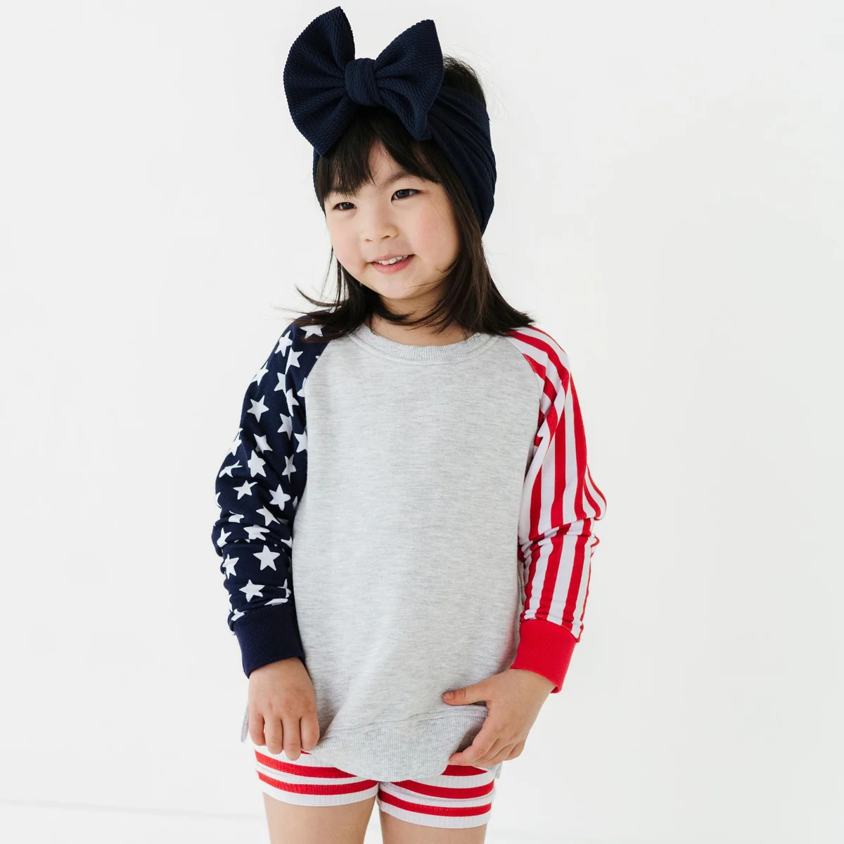 Stars & Stripes Crew Neck Sweatshirt | Bums & Roses