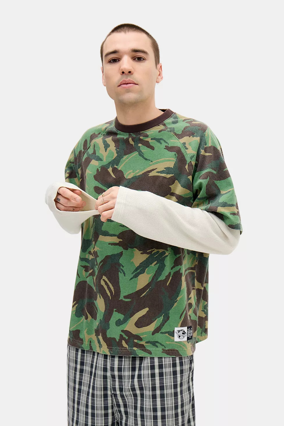 iets frans... Camo Double Layer T-Shirt | Urban Outfitters UK
