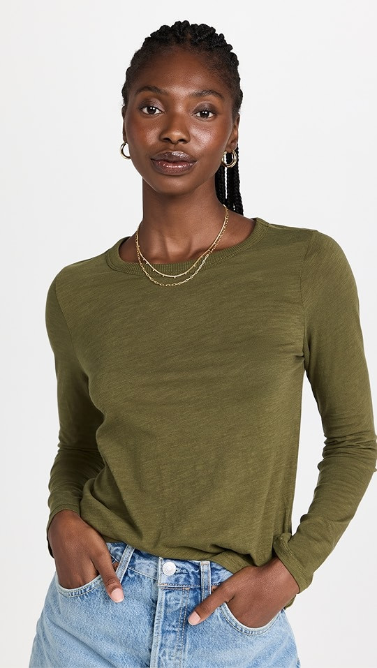 Madewell Whisper Long Sleeve Shout Tee | SHOPBOP | Shopbop