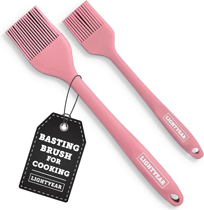 Lightyear Silicone Basting Pastry Brush Set (2 Pcs) \u2758 450\u00b0F Heat Resistant Oil Brush fo... | Amazon (US)
