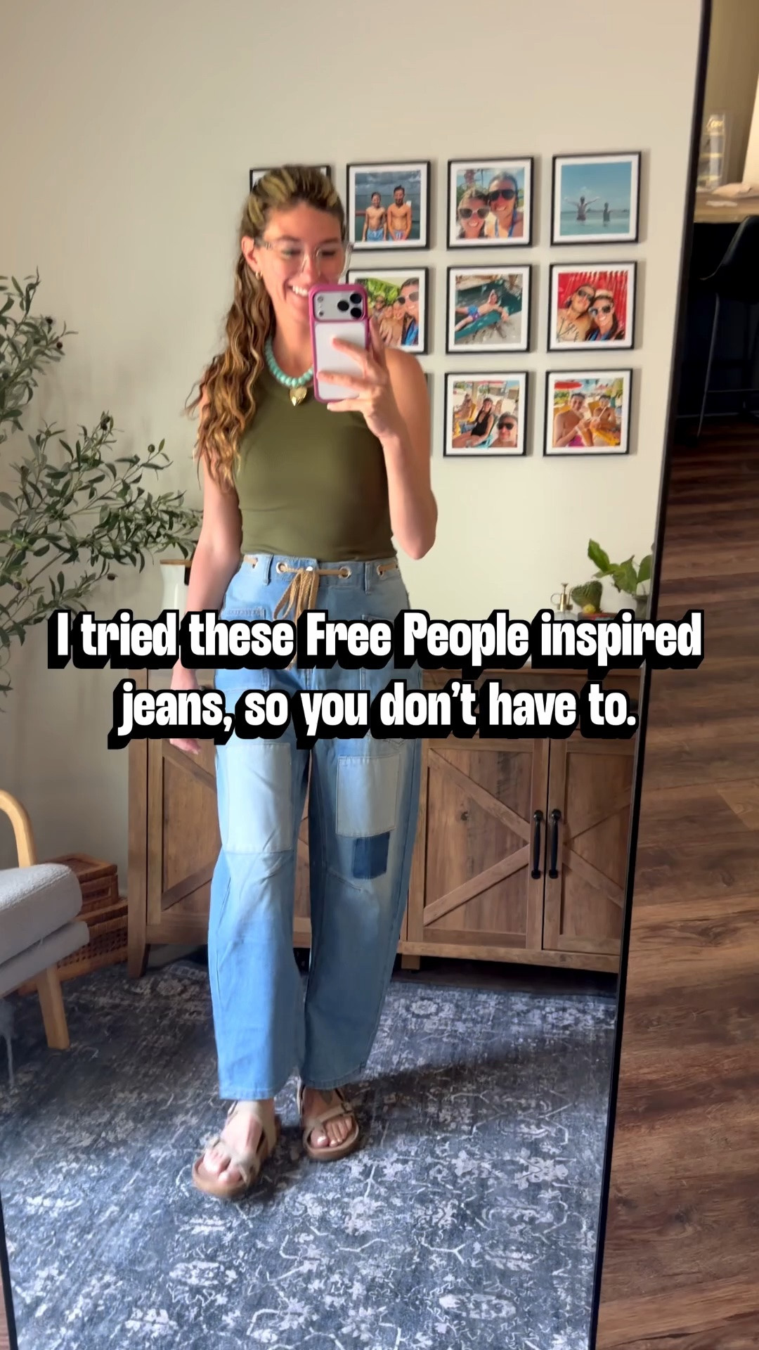 I’m wearing size 6 for reference! They’re super comfy + right on trend, which I LOVE.