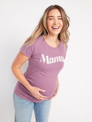 Maternity Graphic Side-Shirred T-Shirt | Old Navy (US)