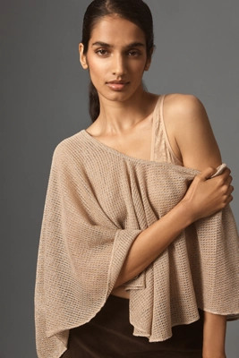 Ollari Lurex Poncho | Anthropologie (US)