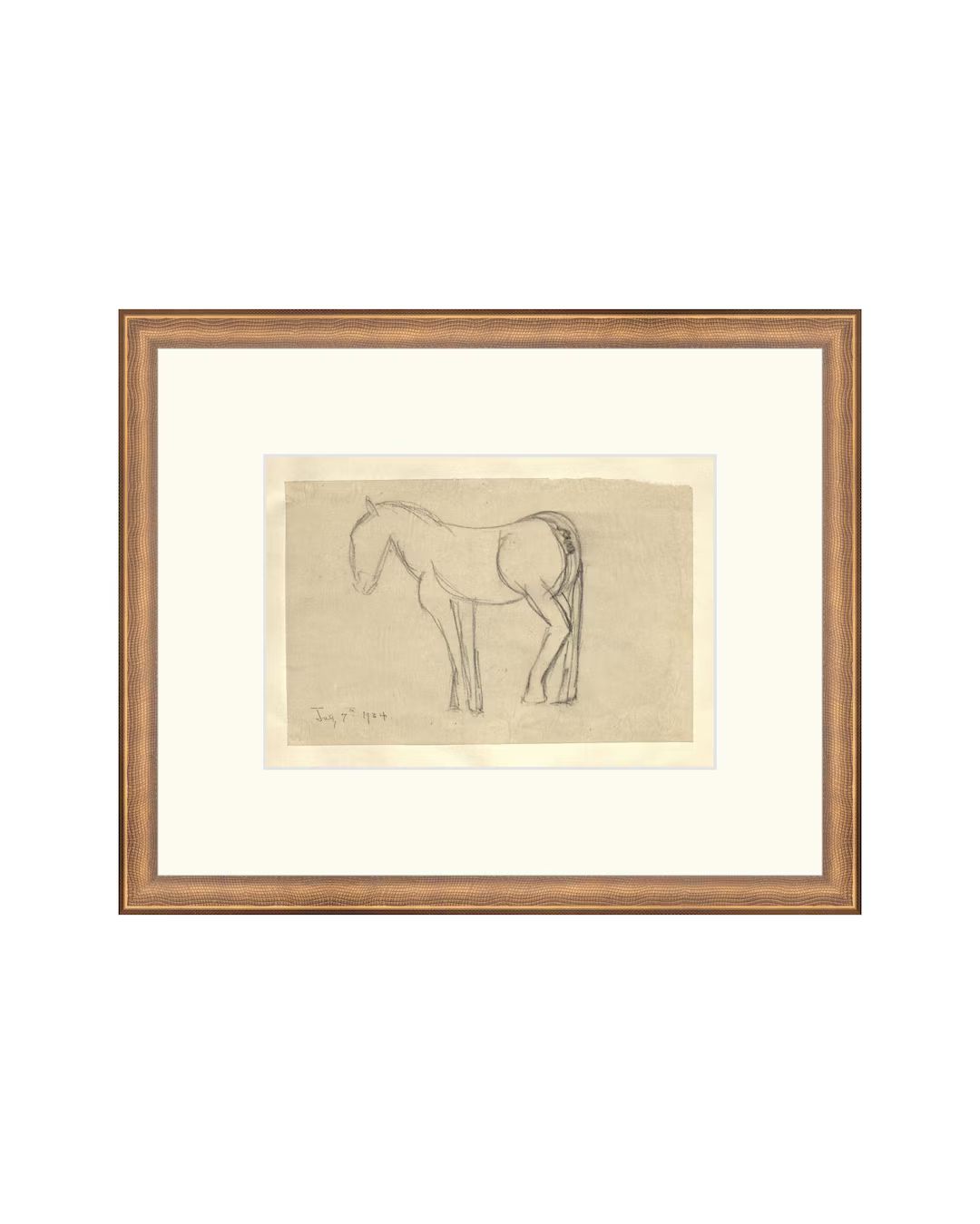 Horse Sketch Neutral Nursery Prints Vintage Horse Art Neutral Nursery Art Decor Neutral Animal Ar... | Etsy (US)