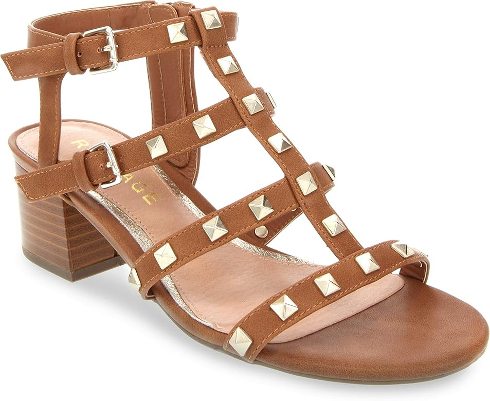 Women's Milty Heeled Studded Dress Sandals with Studs | Amazon (US)