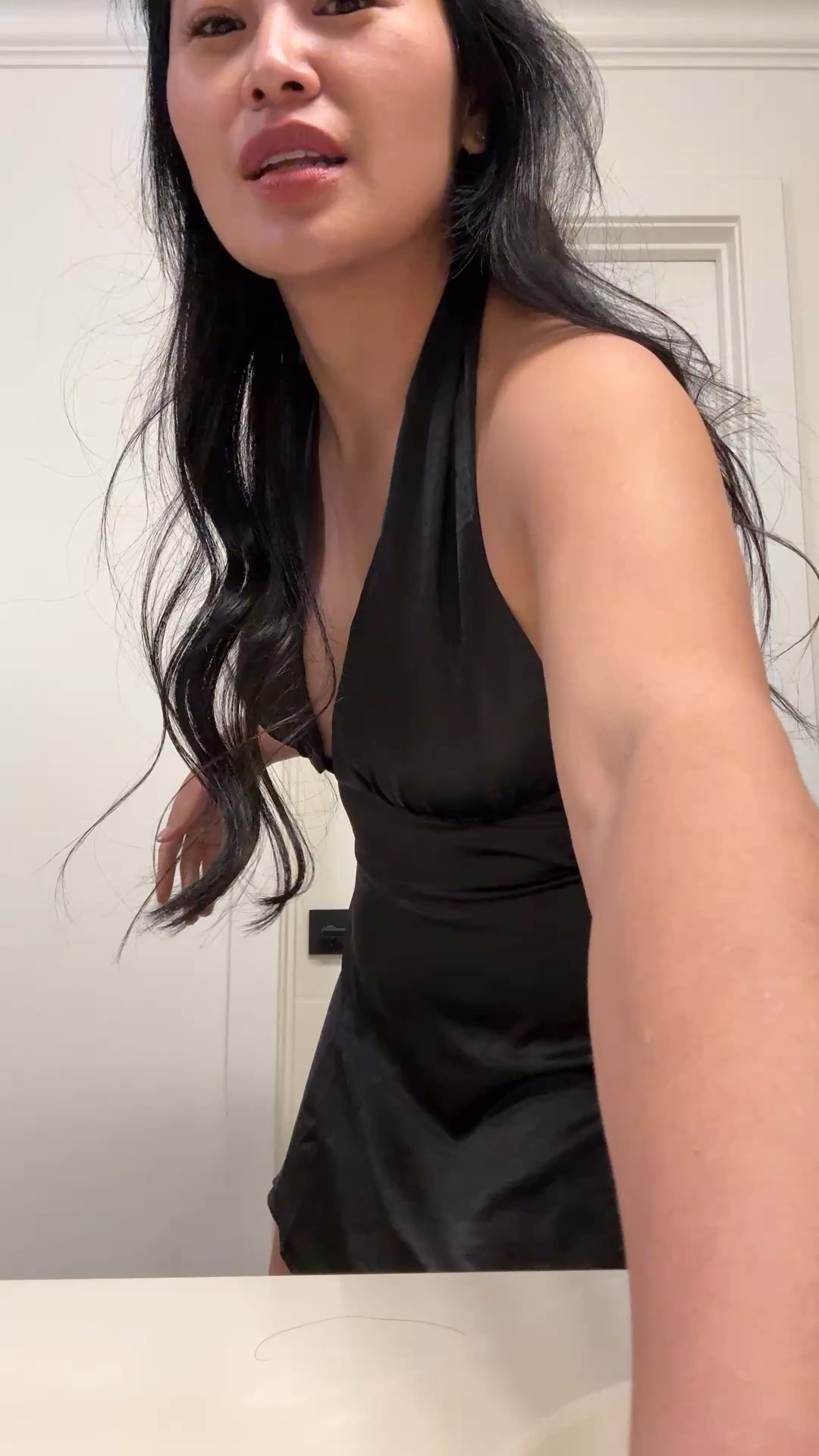 Satin black mini dress 

#LTKootd #LTKFindsUnder100