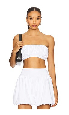 Susana Monaco Bubble Gathered Micro Tube in Sugar from Revolve.com | Revolve Clothing (Global)