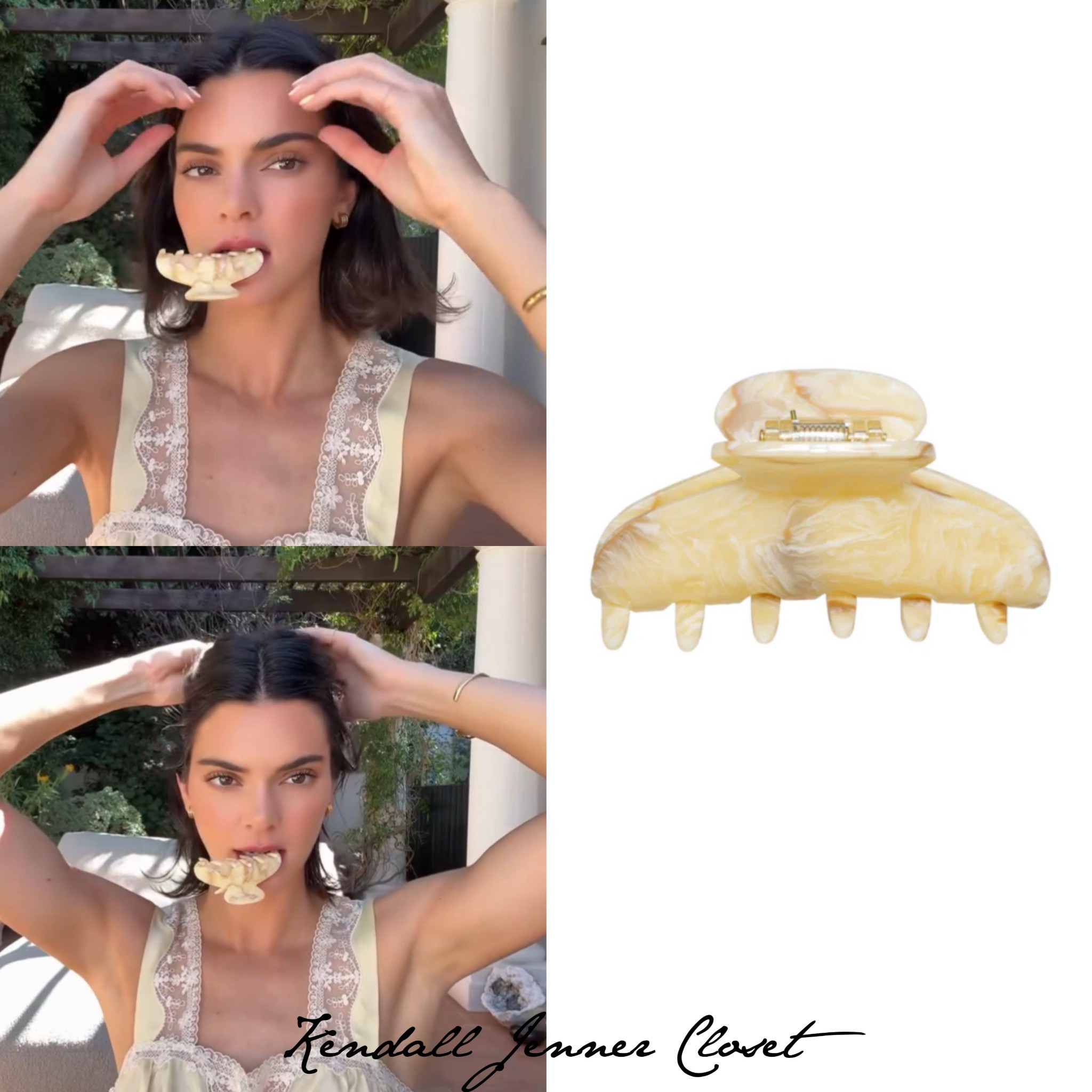 #KendallJenner wears the #EmiJay ‘Lil Effing Clip’ in Chantilly ($30). 🍨🍦



#LTKStyleTip #LTKFindsUnder50 #LTKBeauty