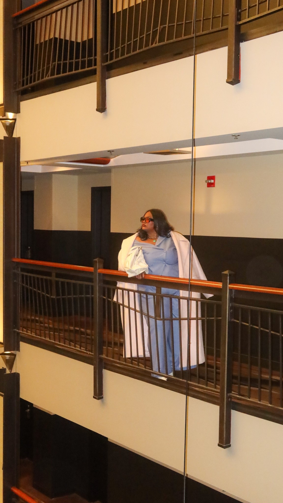 Plus Size Workwear You’ll Keep On Repeat: Sometimes it feels like everyone is afraid to wear color, not only in workspaces, but in life. Coming from the Caribbean, I’ve always embraced it, and I love how color shifts the entire mood of an outfit. The easiest way to start? Try it through your coat or your suits. Pastels are a great entry point, and pink with blue is such a perfect, effortless combination.

#LTKNYFW #LTKootd #LTKPlusSize