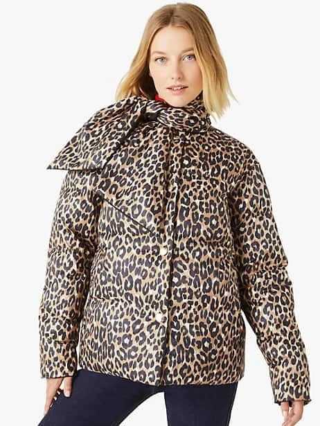 leopard central parka | Kate Spade (US)