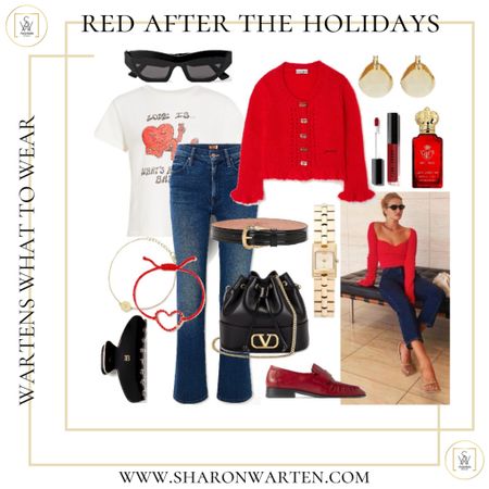Red After The Holidays With Jeans

#LTKstyletip #LTKHoliday #LTKU