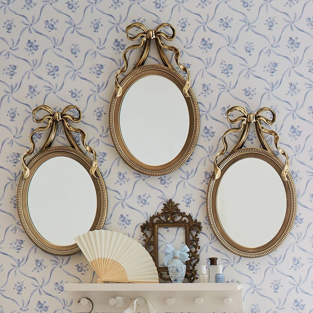 LoveShackFancy No Nails Oval Wall Mirror (21") | Pottery Barn Teen