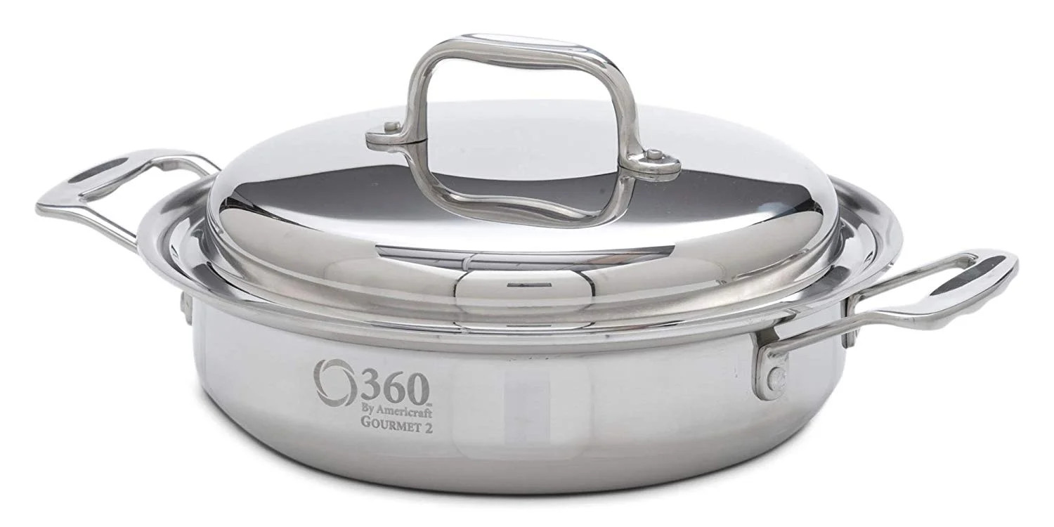 360 Cookware Stainless Steel 2.3 Quart Casserole With Cover | Walmart (US)
