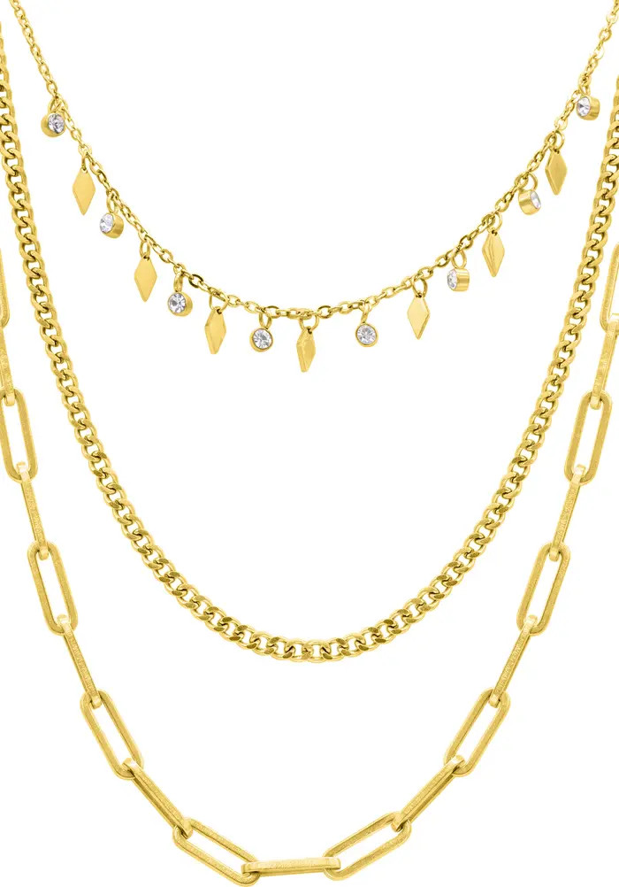 Adornia Set Of 3 Water Resistant Chain Necklaces | Nordstromrack | Nordstrom Rack