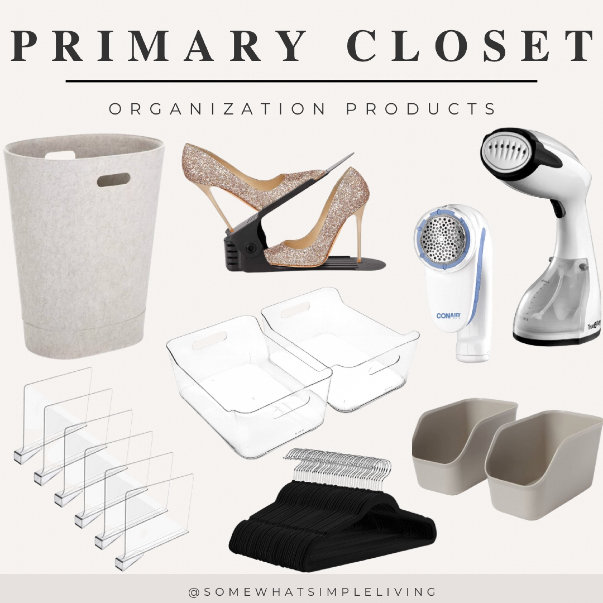 Favorite products for closet organization