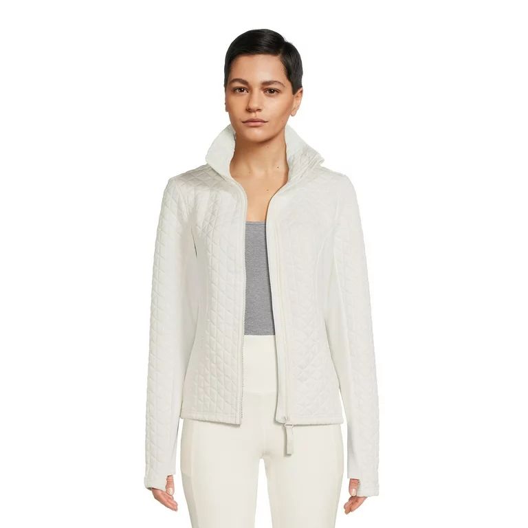 Avia Women's Quilted Jacket With Thumbholes - Walmart.com | Walmart (US)