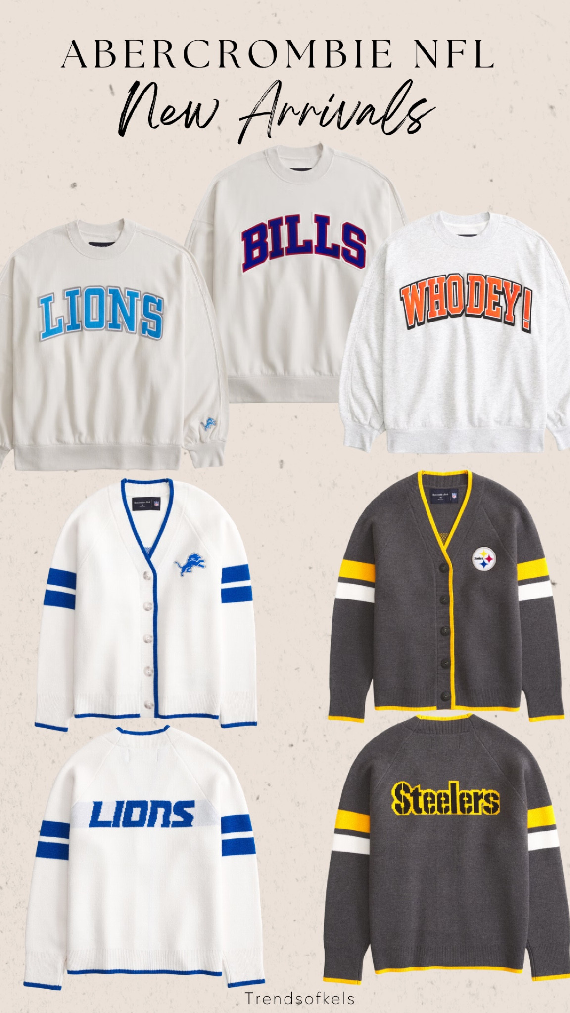 New NFL Pieces from Abercrombie 
These cardigans are so cute! 

#LTKSeasonal