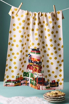 Stack of Presents Dish Towel | Anthropologie (US)