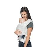 Ergobaby Aura Baby Carrier Wrap for Newborn to Toddler (8-25 Pounds), Grey Stripes, One Size (Pack o | Amazon (US)