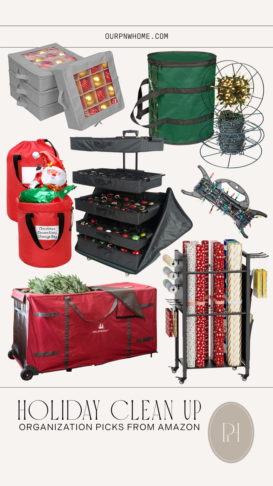 Must have organization finds from Amazon for holiday clean up!

ornament organizer, Christmas ornament organization, holiday light storage, wrapping paper station, wrapping paper organization, Christmas tree storage, Christmas tree bag, lawn inflatable storage, lawn inflatable organizer, home organization 

 #LTKHoliday #LTKSeasonal #LTKHome