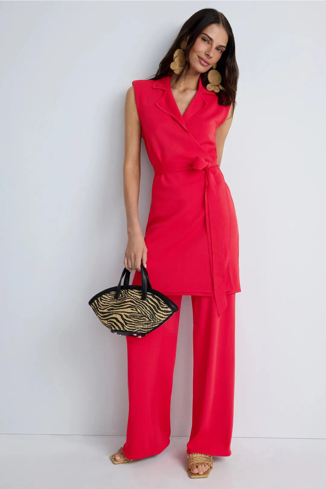 Zaca Long Line Wrap Top | Rent the Runway