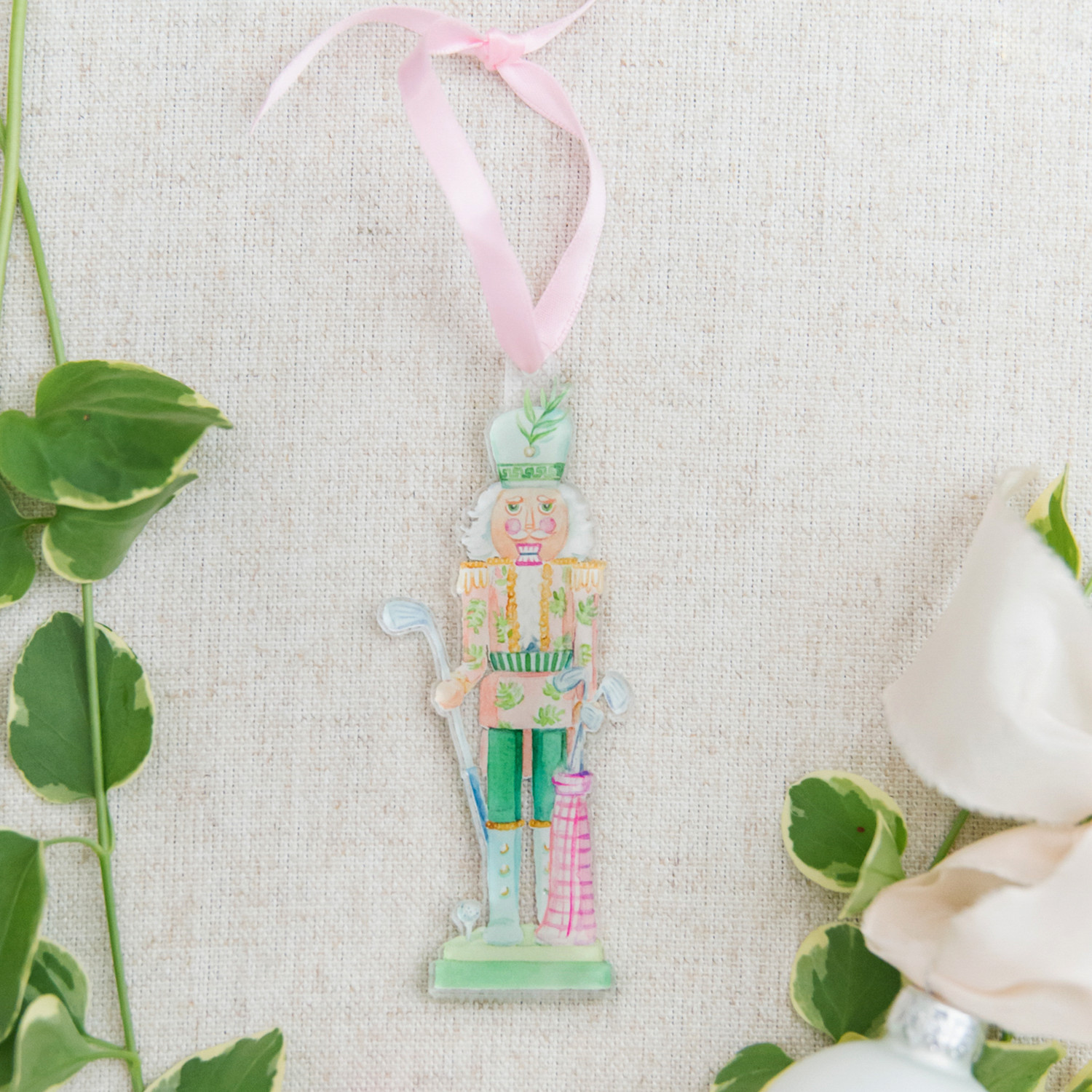 Palm Beach Nutcracker Watercolor Ornament — Simply Jessica Marie | Simply Jessica Marie
