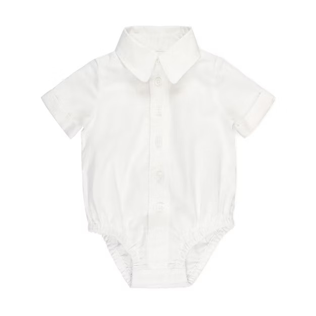 Hope & Henry Baby Short Sleeve Button Down Bodysuit, Infant | Target
