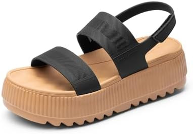 DREAM PAIRS Women's Platform Water Sandals Adjustable Lightweight Waterproof Summer Beach Wedge C... | Amazon (US)