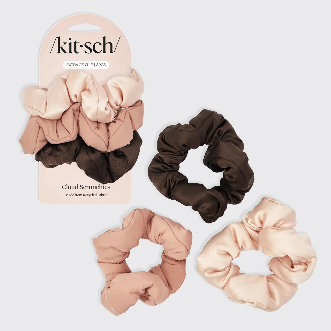 Rosewood Cloud Scrunchies | KITSCH | Kitsch
