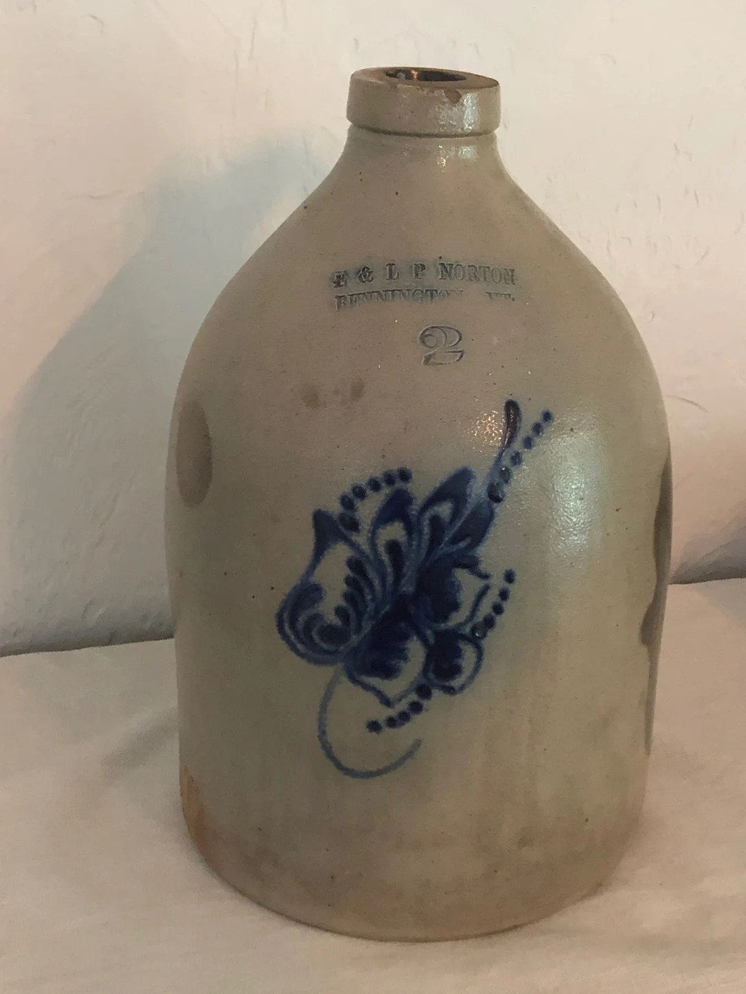 Rare Antique 2-gallon E & LP Norton Stoneware Jug From - Etsy | Etsy (US)